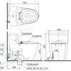 Bồn cầu 1 khối Toto MS636DT2