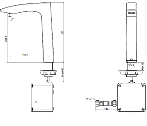 Vòi lavabo cảm ứng American Standard WF-8507.DC