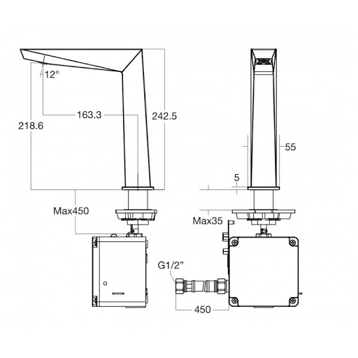 Vòi lavabo cảm ứng American Standard WF-8510.AC