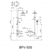 Vòi sen cây nóng lạnh Inax BFV-50S