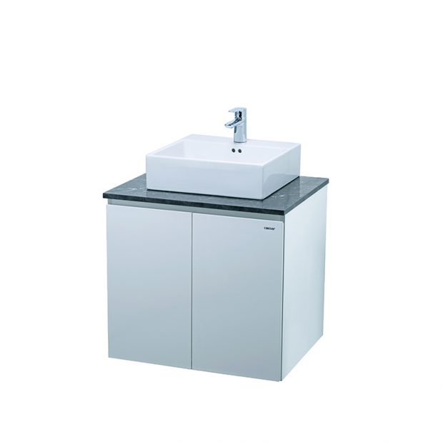 Bộ tủ nhựa Picomat, lavabo đặt bàn Caesar EH46001AV - LF5261