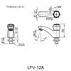 Vòi lavabo lạnh Inax LFV-12A