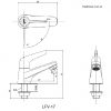 Vòi lavabo lạnh Inax LFV-17