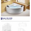 Bồn tắm góc massage Nofer NG-3169D