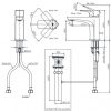 Vòi lavabo nóng lạnh Toto TLG08301V