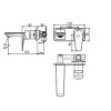 Vòi lavabo nóng lạnh gắn tường American Standard Milano WF-0904