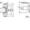 Vòi lavabo nóng lạnh American Standard Saga WF-1502 3 lỗ