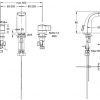 Vòi lavabo nóng lạnh American Standard IDS WF-6803 3 lỗ