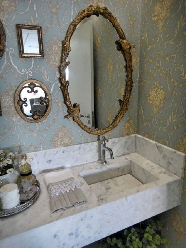 Gương phòng tắm cổ điển châu Âu