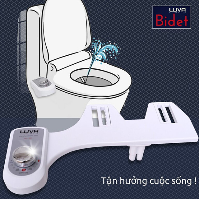Sản phẩm vòi xịt vệ sinh LUVA Bidet LB201 được sản xuất theo dây chuyền Hàn Quốc hiện đại, sở hữu nhiều tính năng thông minh