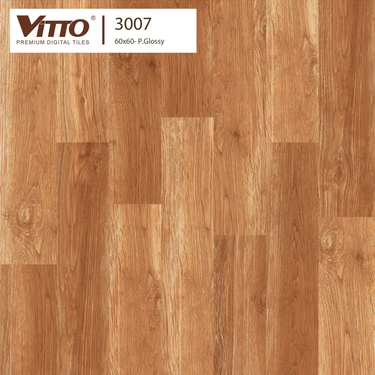 Gạch lát nền giả gỗ Vitto 60x60 3007