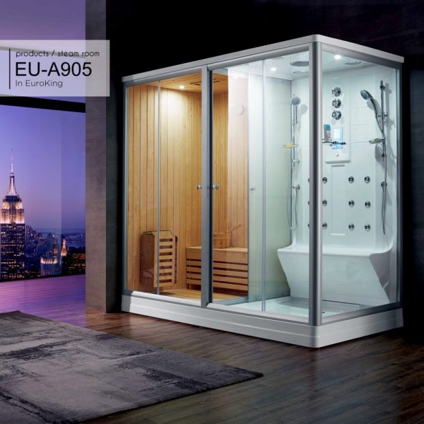 Phòng xông hơi khô ướt Euroking EU-A905