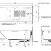 Bồn tắm nằm chân yếm Toto PAY1725VC/ TVBF411