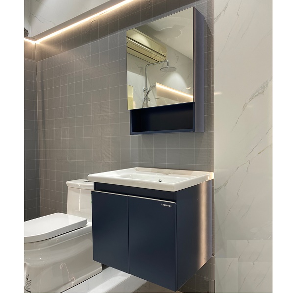 tủ chậu lavabo nhựa Jomoo A2403-323Z màu xanh đen sang trọng